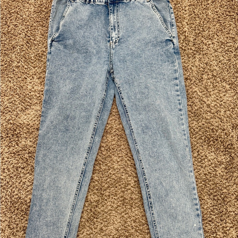 Simple Society Elastic Waist Denim Jeans